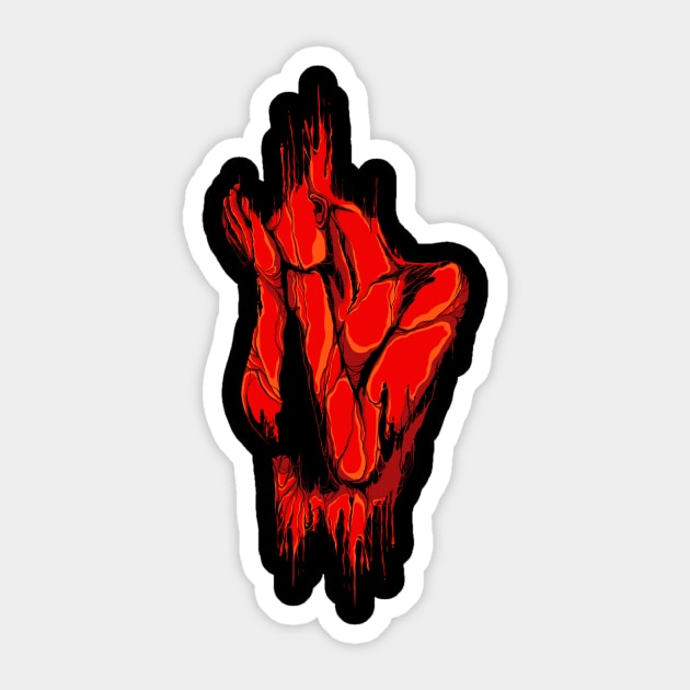 Blood Bath Sticker by opawapo